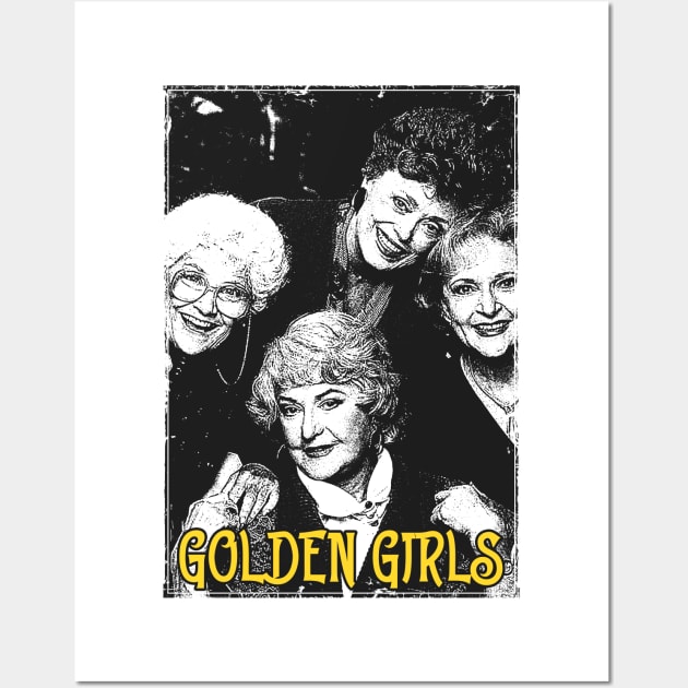 Golden Girls Grunge Wall Art by coli